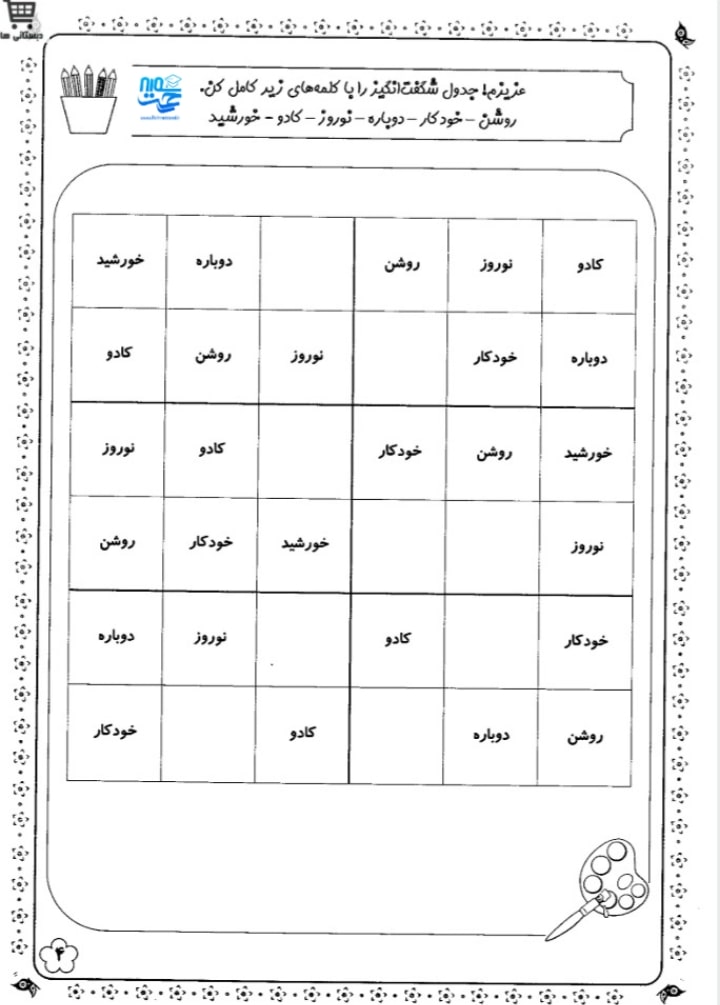 کاربرگ نشانه اُ استثناء