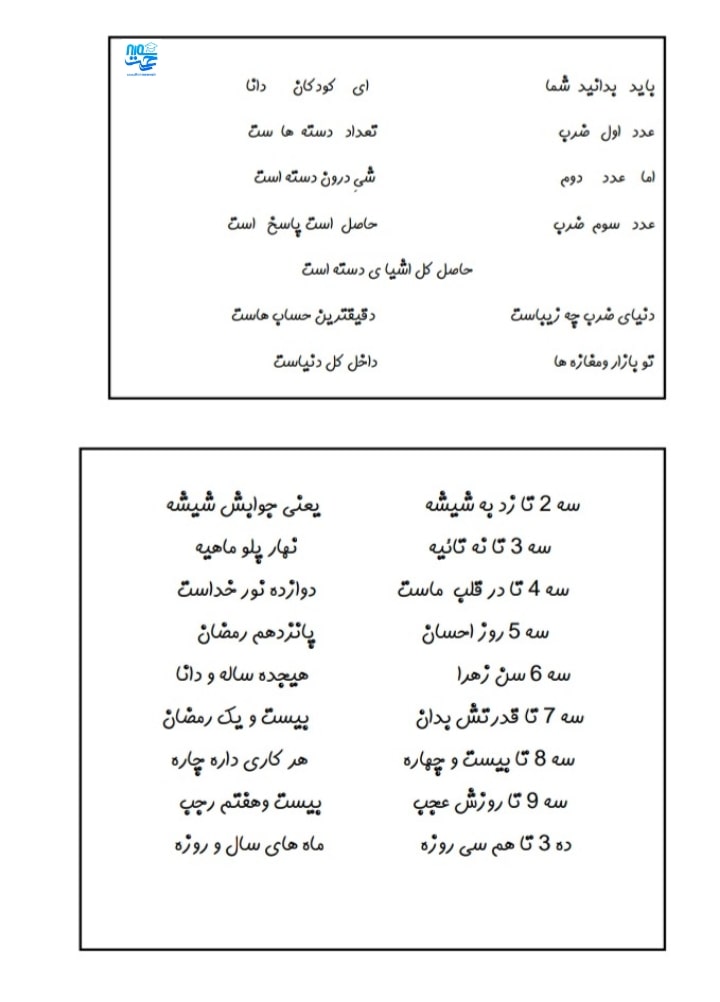 کاربرگ ضرب