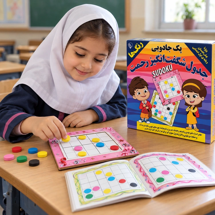 پک جادویی جدول شگفت انگیز رنگ ها