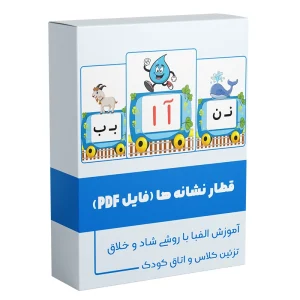 قطار نشانه ها قطار حروف الفبا فارسی برای کلاس