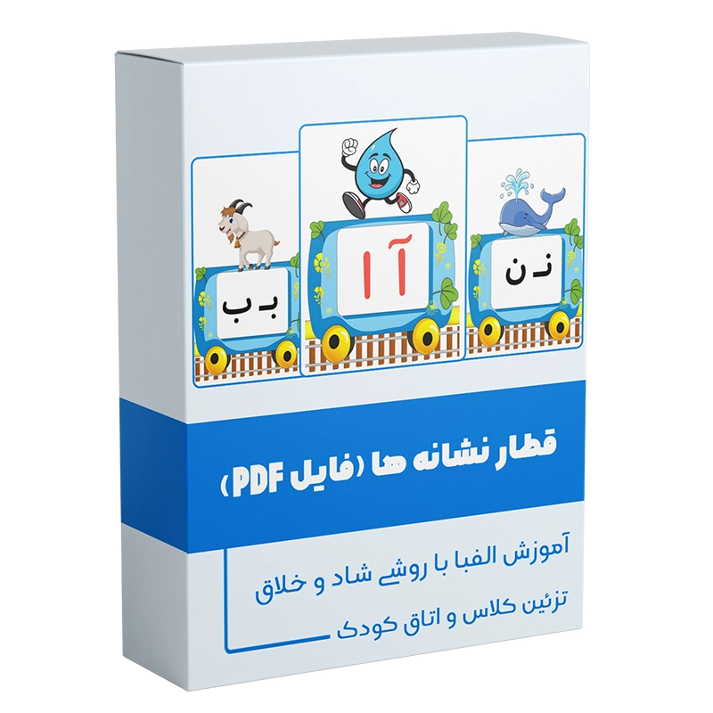 قطار نشانه ها قطار حروف الفبا فارسی برای کلاس