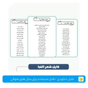 فایل شعر الفبا و نشانه های فارسی