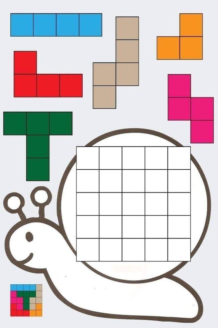 کاربرگ رنگ آمیزی با الگو ریاضی پیش دبستان
