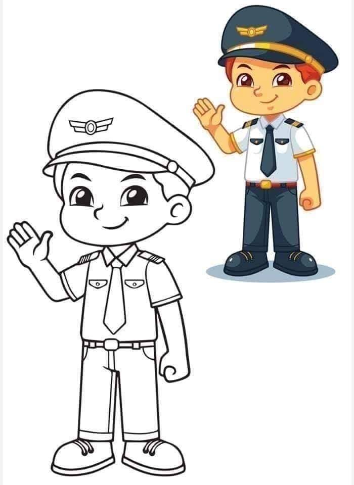 کاربرگ شغل پلیس پیش دبستان