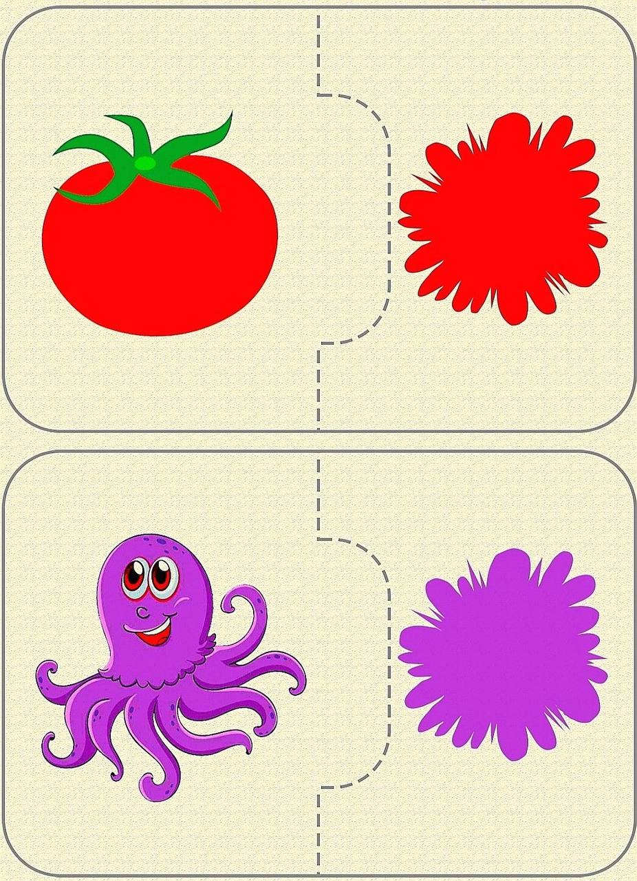 کاربرگ پازل رنگها پیش دبستان