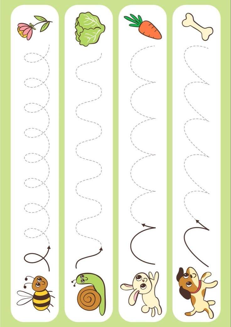 کاربرگ نقطه چین دست ورزی پیش دبستان