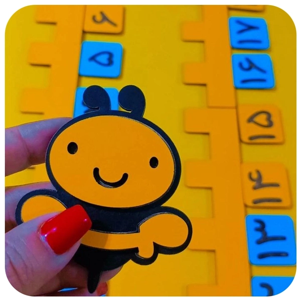 زنبور محور اعداد چوبی مگنتی محور اعداد آهنربایی