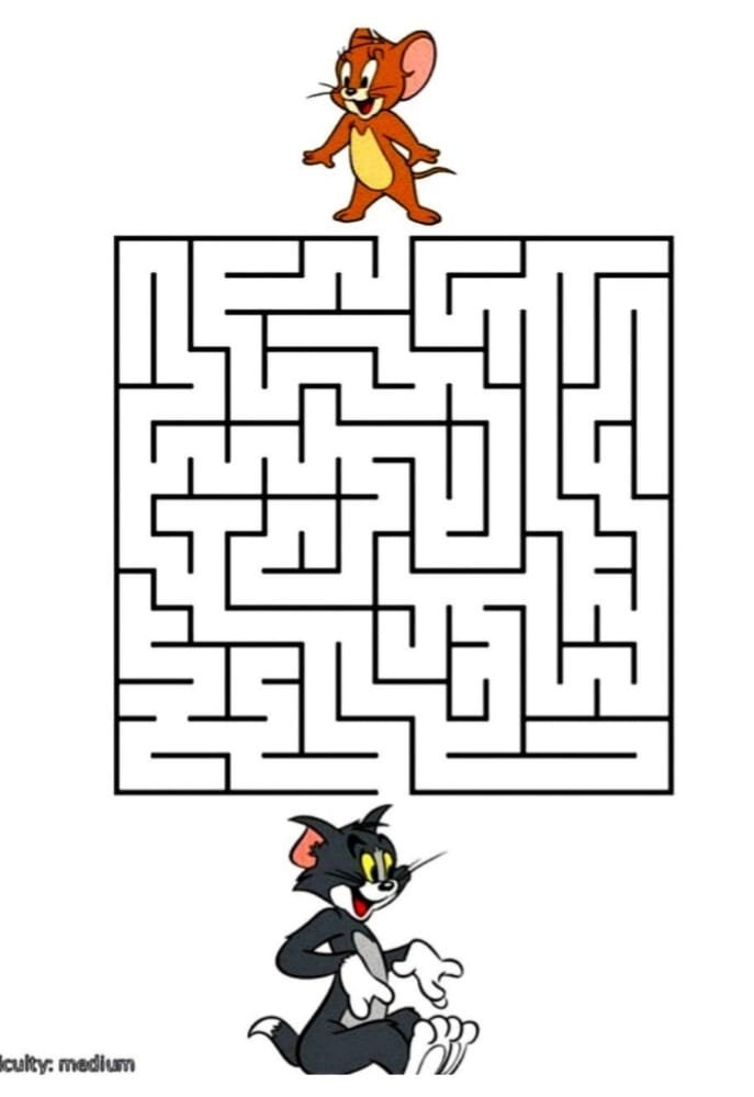 کاربرگ تمرین ماز پیش دبستانی