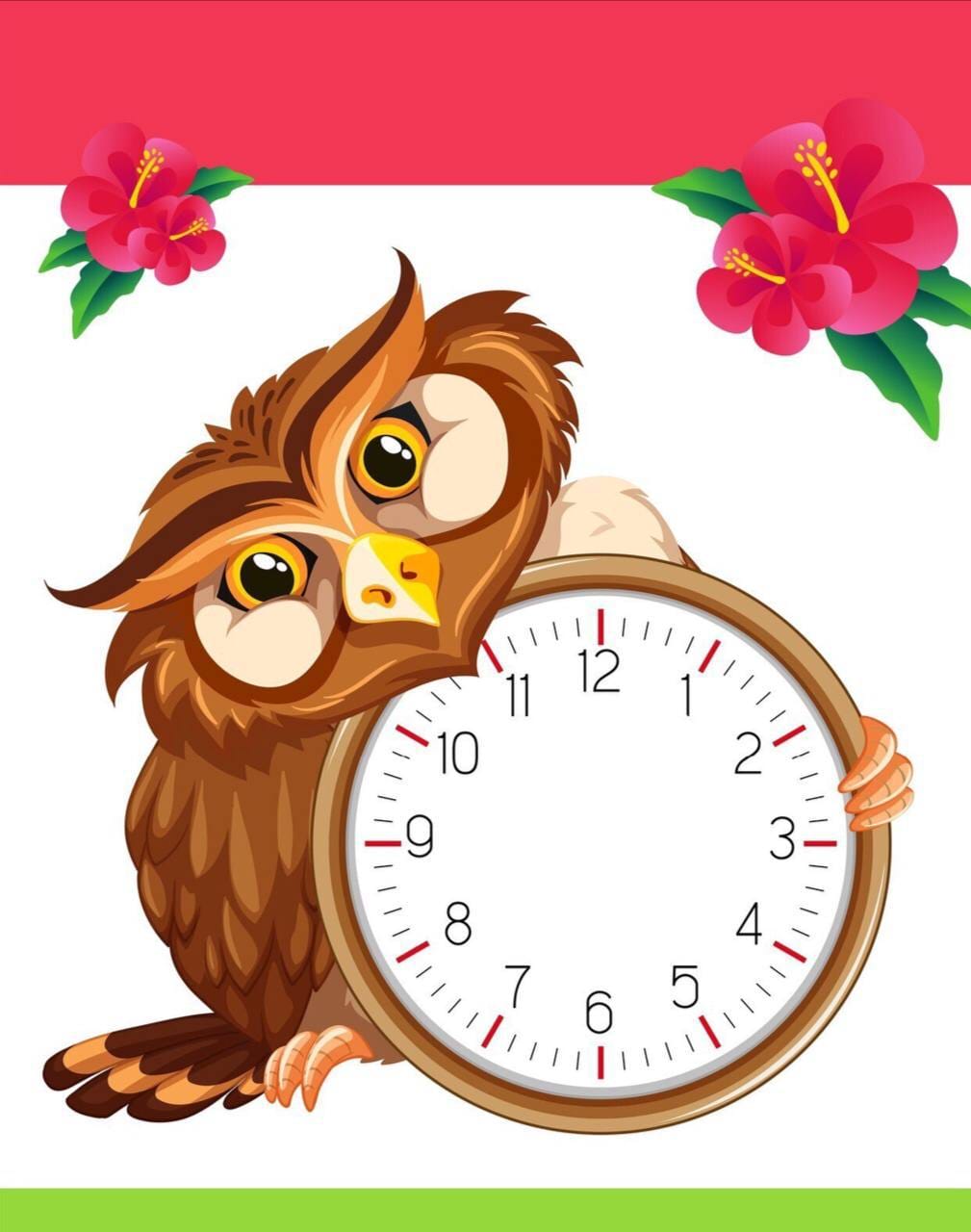 کاربرگ خلاقانه ساعت ریاضی پیش دبستان