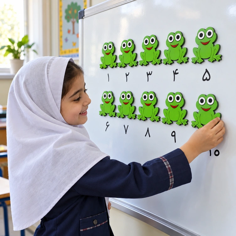 پک اشکال شمارشی قورباغه مگنتی