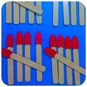 چوب کبریت مگنتی برای شمارش دبستان