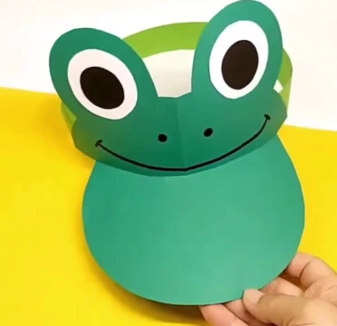 کاردستی کلاه تابستانه قورباغه