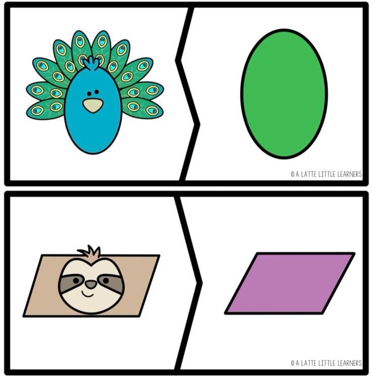 پازل اشکال هندسی ریاضی پیش دبستانی