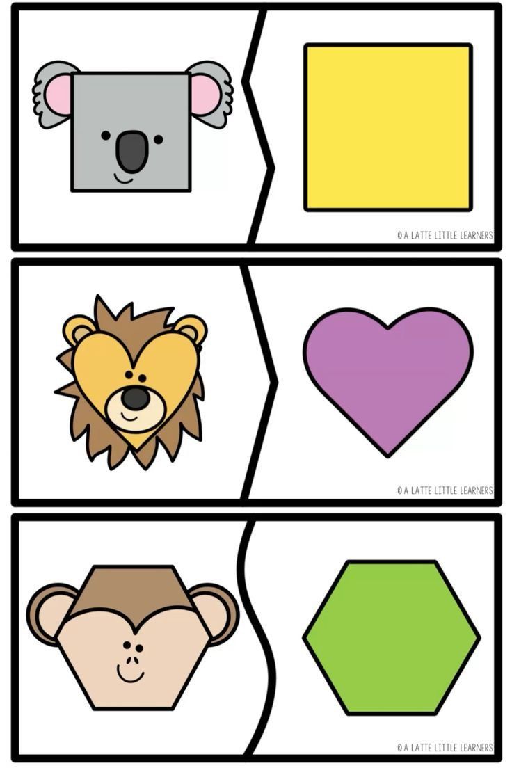 پازل اشکال هندسی ریاضی پیش دبستانی