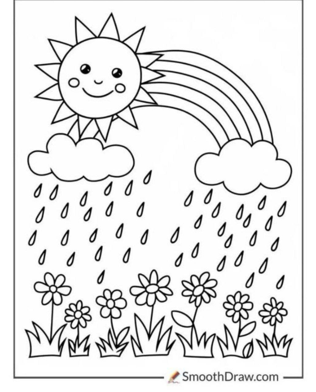 کاربرگ نقاشی آب وهواپیش دبستان-۳