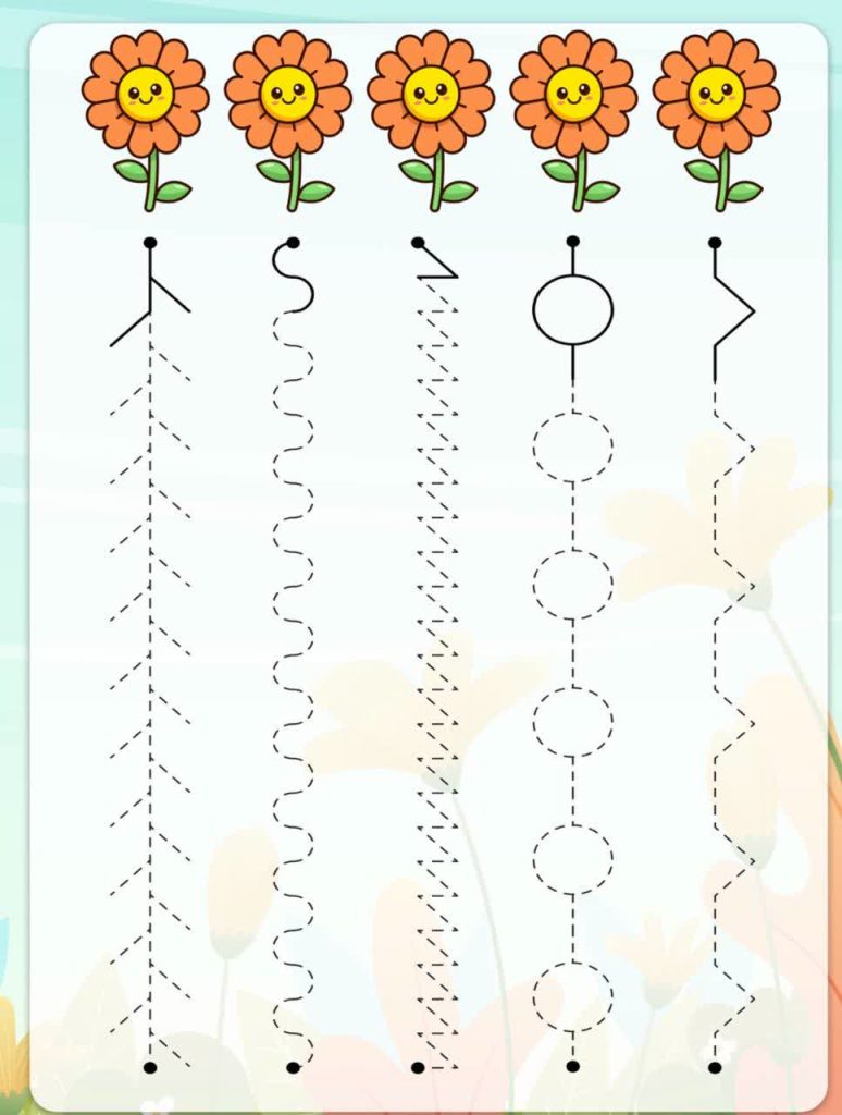 کاربرگ دست ورزی روی نقطه چین پیش دبستان