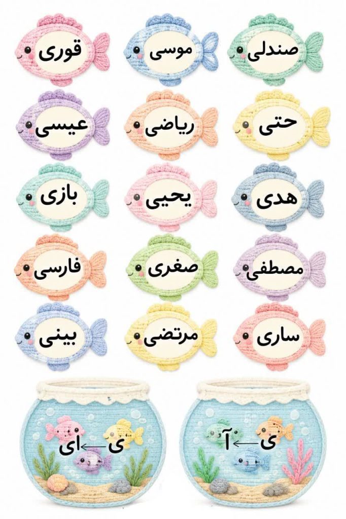 کاربرگ کلمات استثناء فارسی دوم ابتدایی