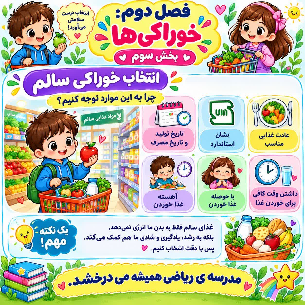 کاربرگ اینفوگرافیک فصل دوم علوم سوم ابتدایی