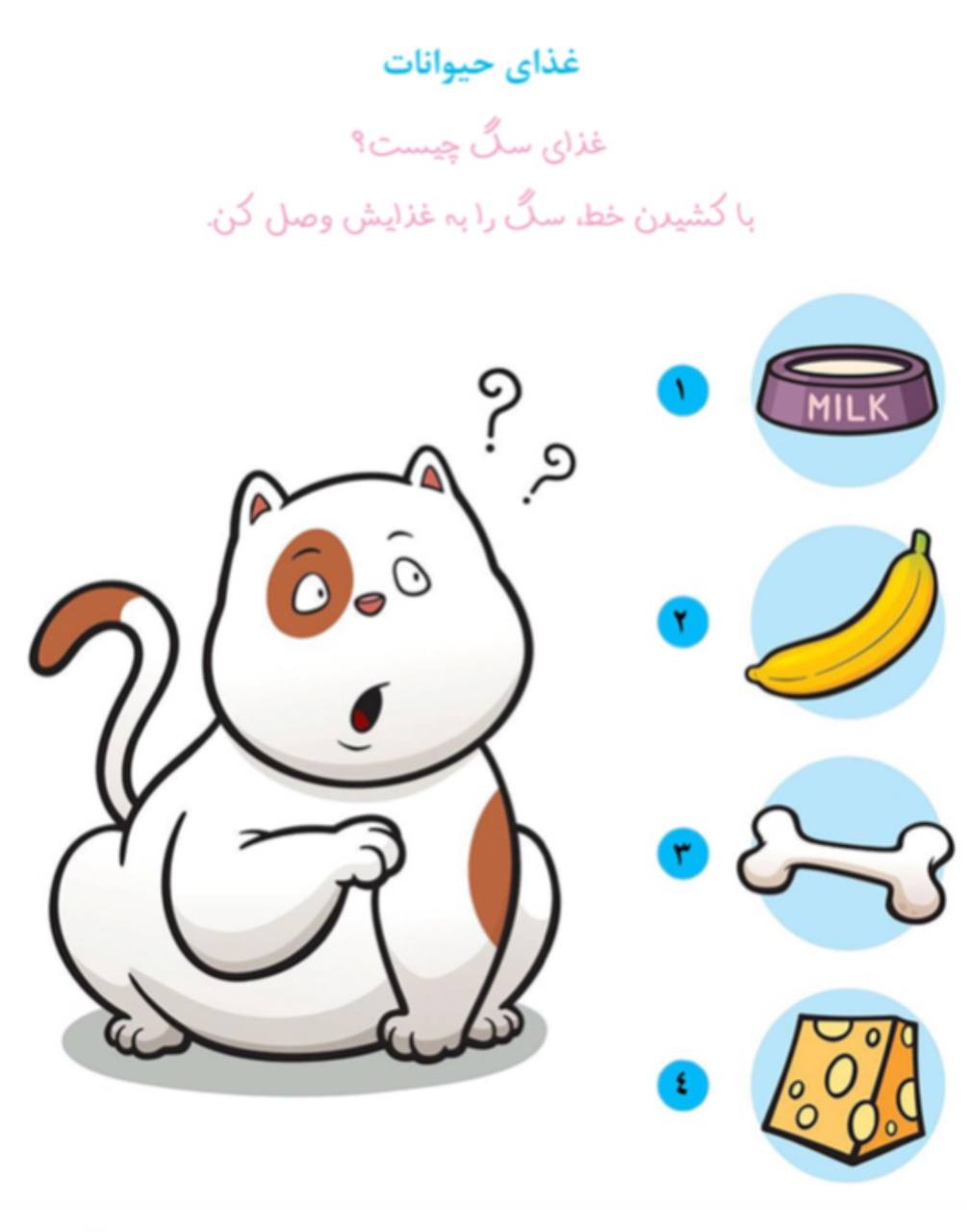 کاربرگ حیوانات اهلی و وحشی علوم پیش دبستان